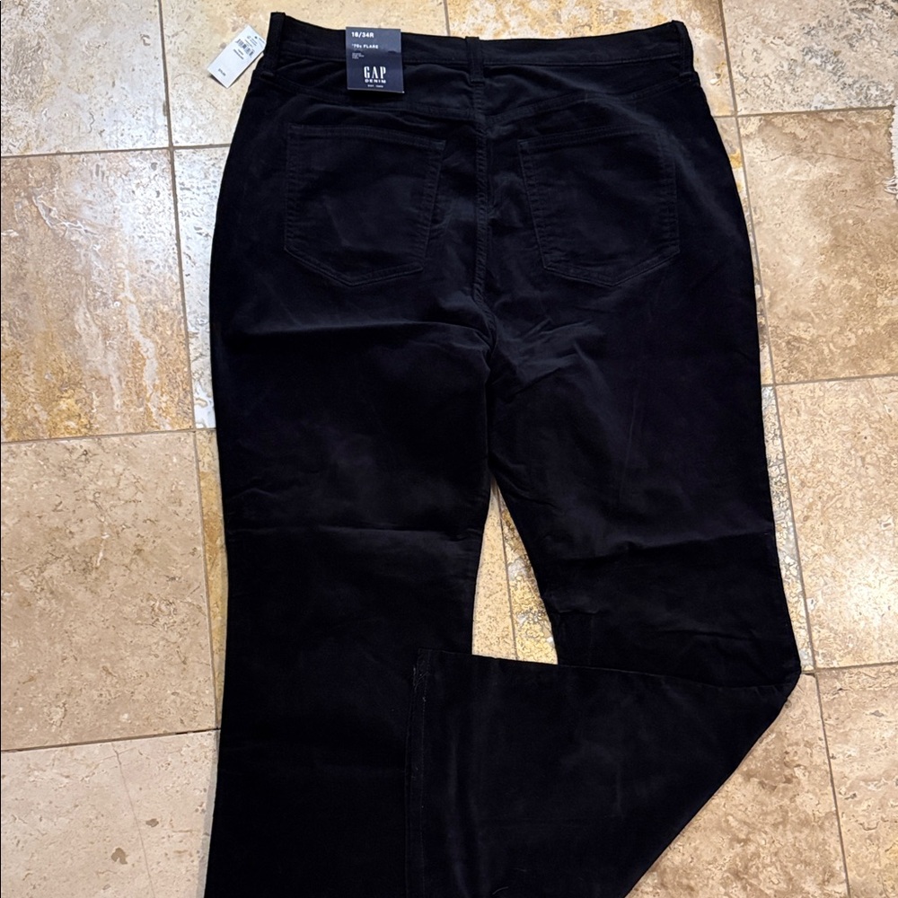 GAP Denim Black '70s Flare Pants